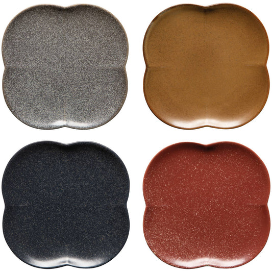 Heirloom Roselle Plates Set of 4 assorted