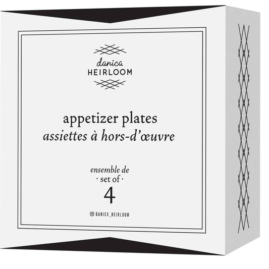 Heirloom Roselle Plates Set of 4 assorted
