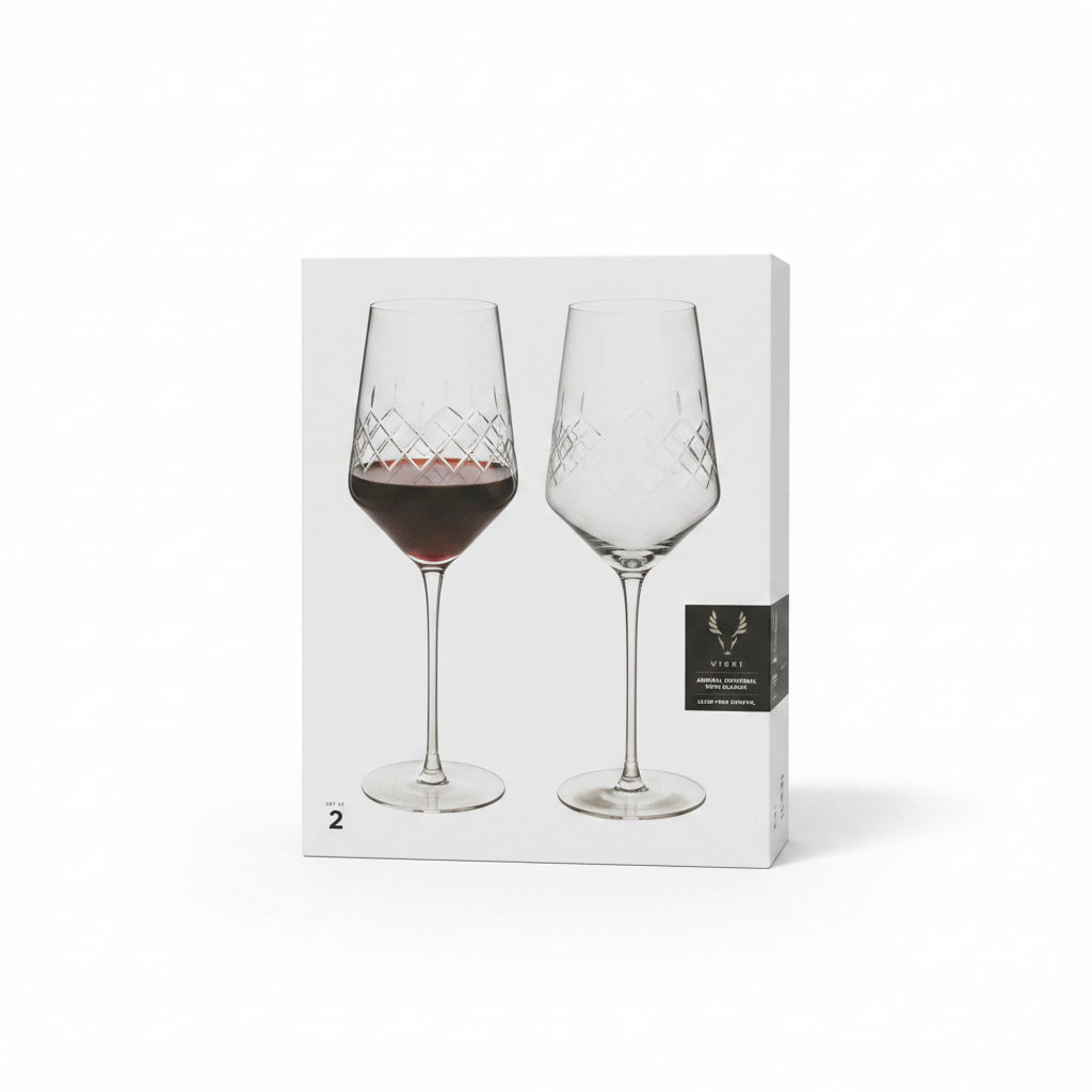 Viski Admiral Wine Glasses Set Of 2