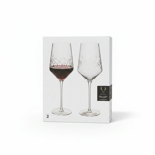 Viski Admiral Wine Glasses Set Of 2