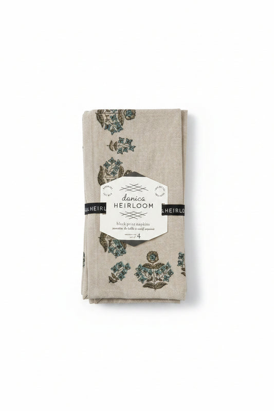 Danica Heirloom Block Print Napkins