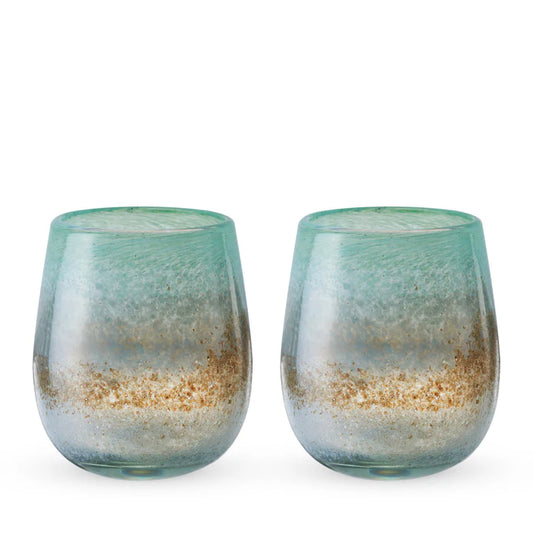 Segunda Vida Stemless Wine Glasses Set Of 2
