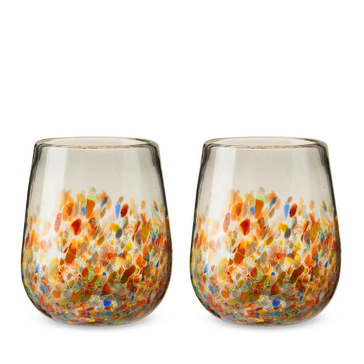 Segunda Vida Stemless Wine Glasses Set Of 2
