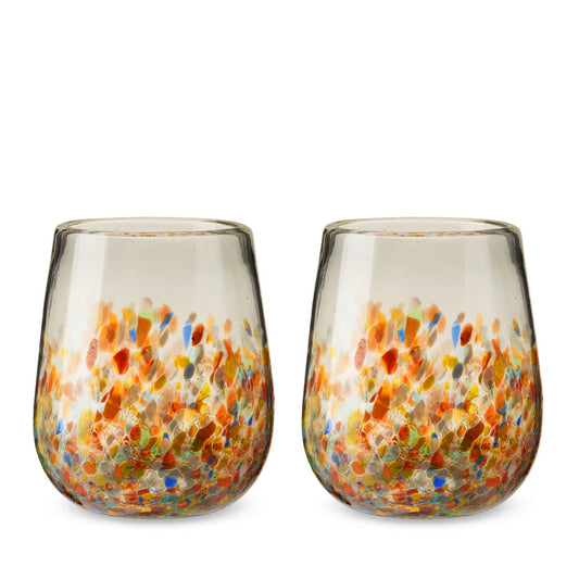 Segunda Vida Stemless Wine Glasses Set Of 2