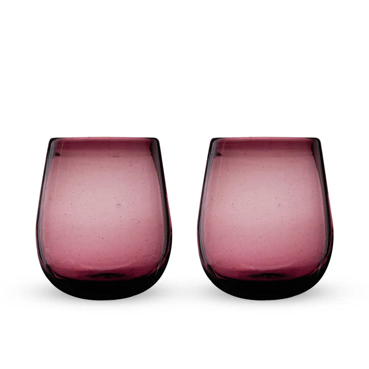 Segunda Vida Stemless Wine Glasses Set Of 2