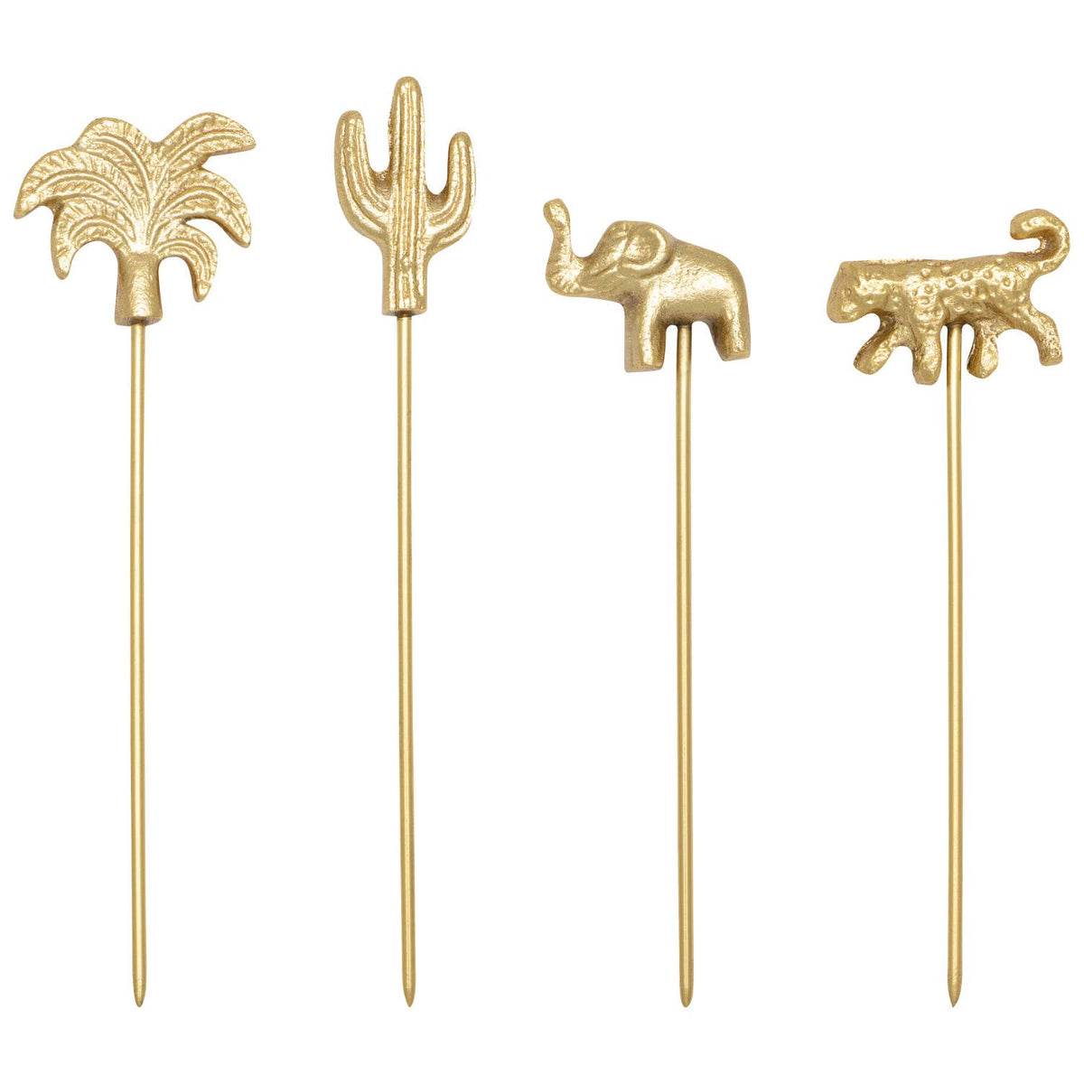 Heirloom Oasis Gold Cheese Pick Set