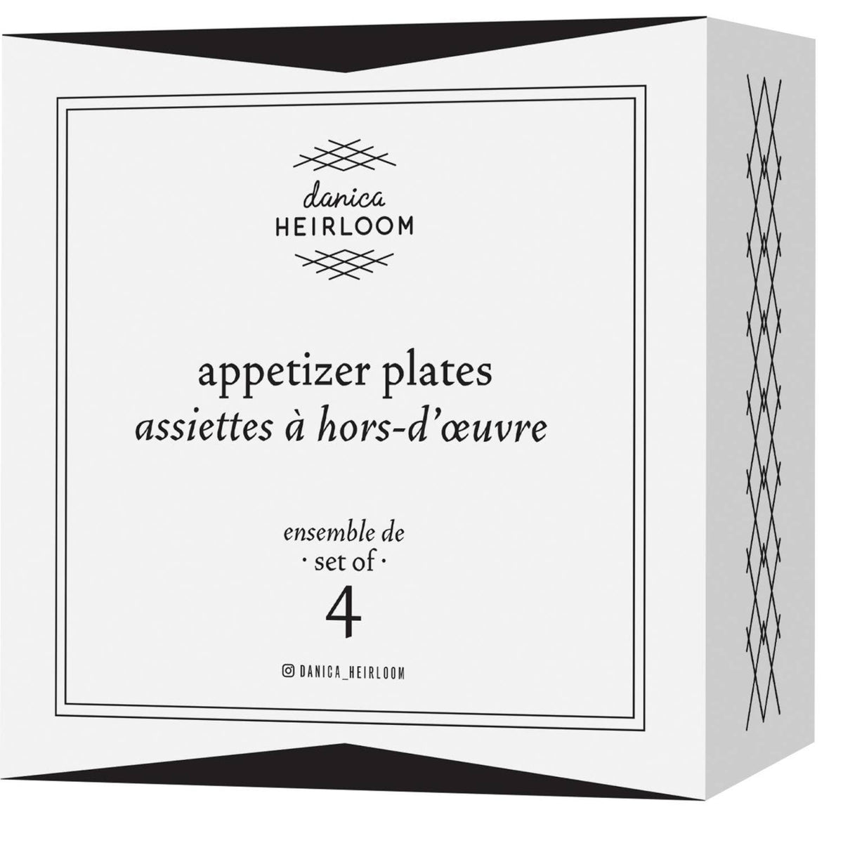Heirloom Roselle Plates Set of 4 assorted