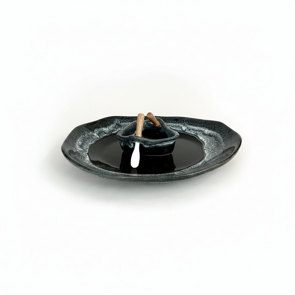 Maxwell Pottery Boat on Pond Dip Set