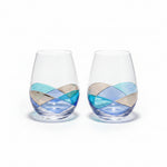 Victoria Barcelona Set Of Stemless Wine Glasses