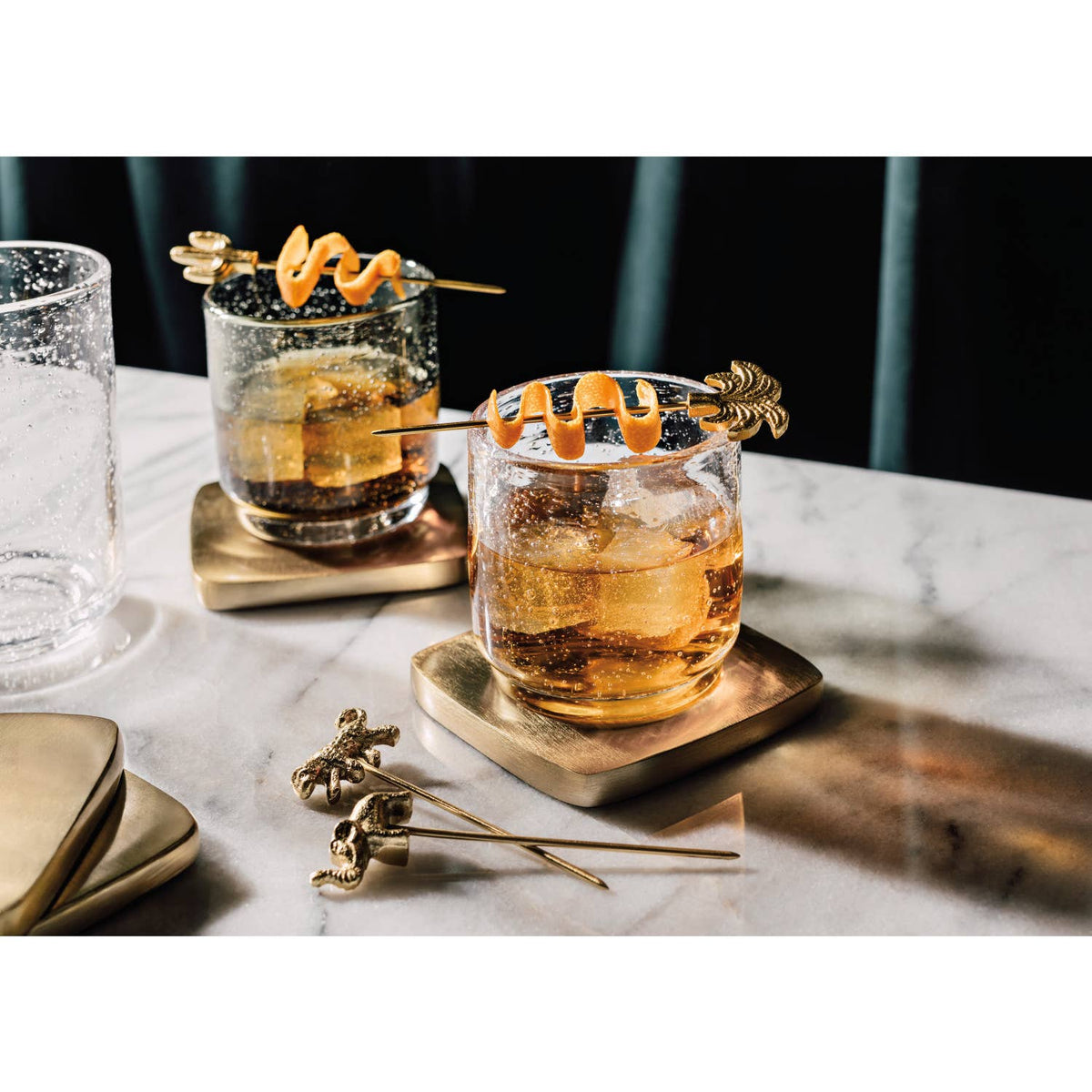 Heirloom Oasis Gold Cheese Pick Set