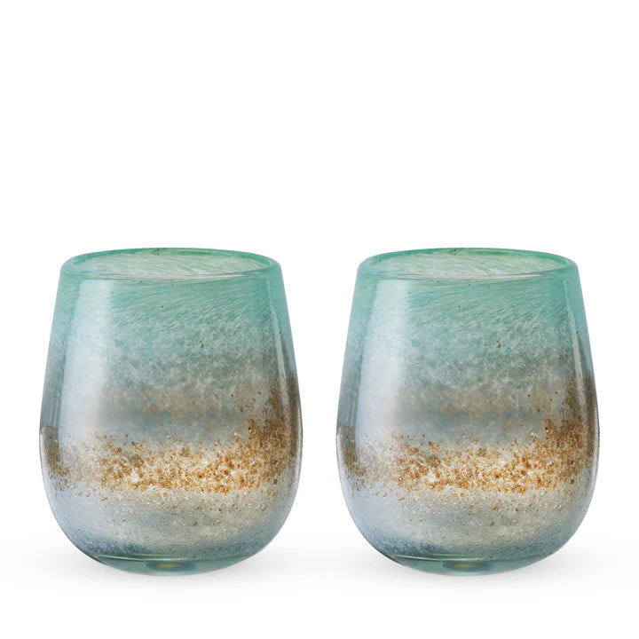 Segunda Vida Stemless Wine Glasses Set Of 2